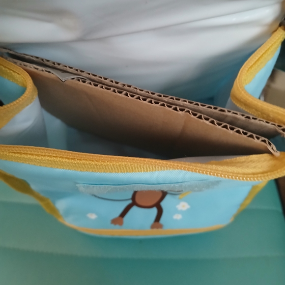 NWT Arctic Zone Monkey Lunch Bag & Storage Container Blue and Tan 2010 - Picture 10 of 10